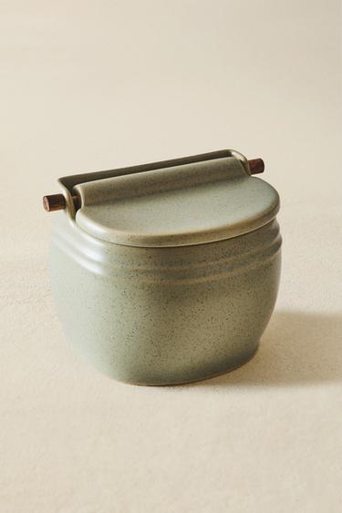 SALIÈRE GRÈS COUVERCLE - VERDÂTRE de Zara