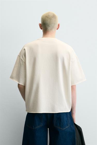 BOXY FIT NUMBER PRINT SWEATSHIRT - Oyster-white by Zara - Image 2