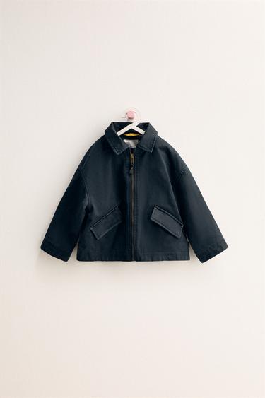 ZARA TIMELESS - WAXED JACKET WITH DETACHABLE HOODIE - Navy blue by Zara - Image 2