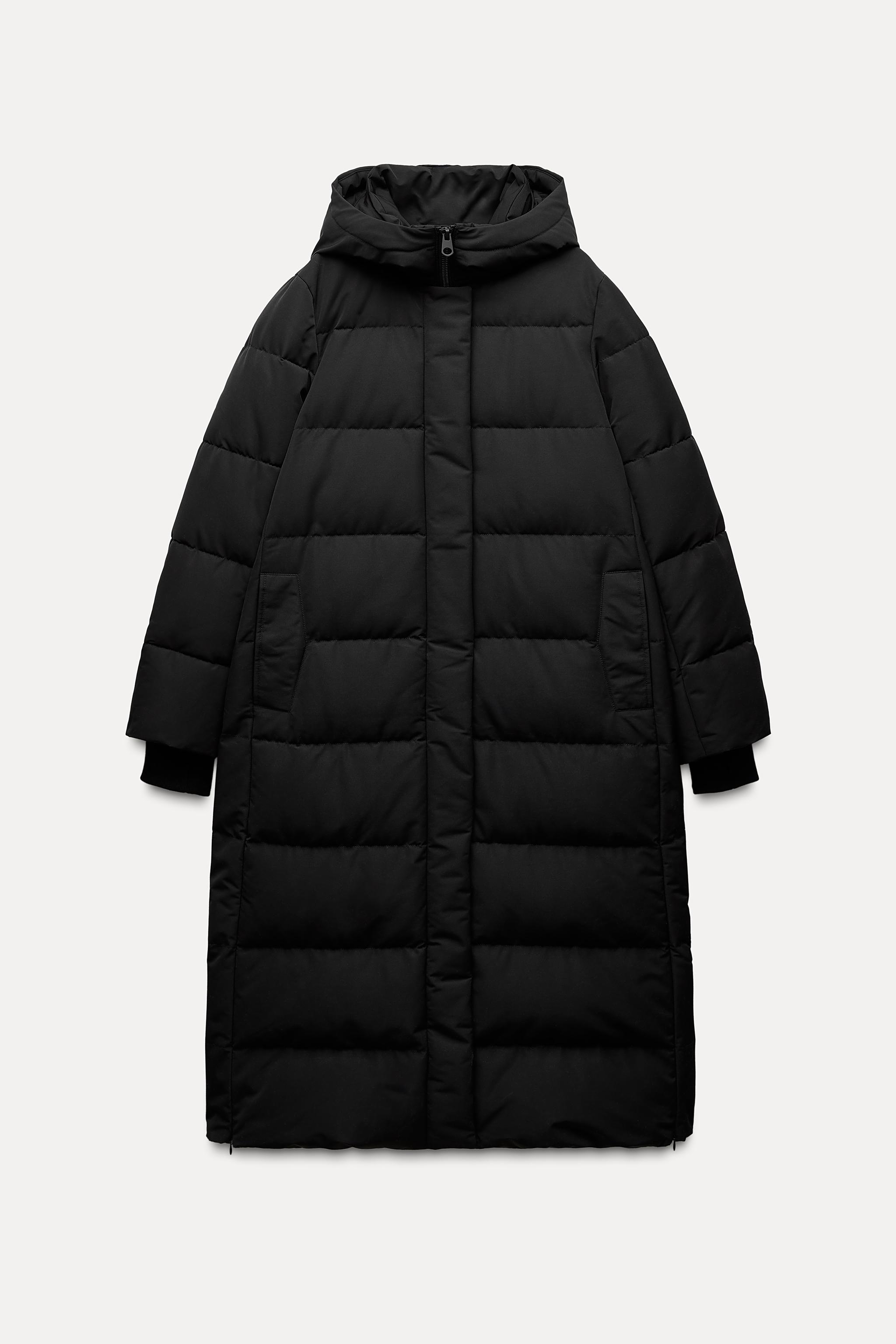 Longline puffer jacket zara hotsell