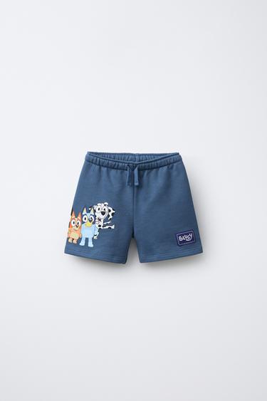 QUẦN SHORT BERMUDA HỌA TIẾT BLUEY © LUDO STUDIO - Màu xanh nước biển từ Zara