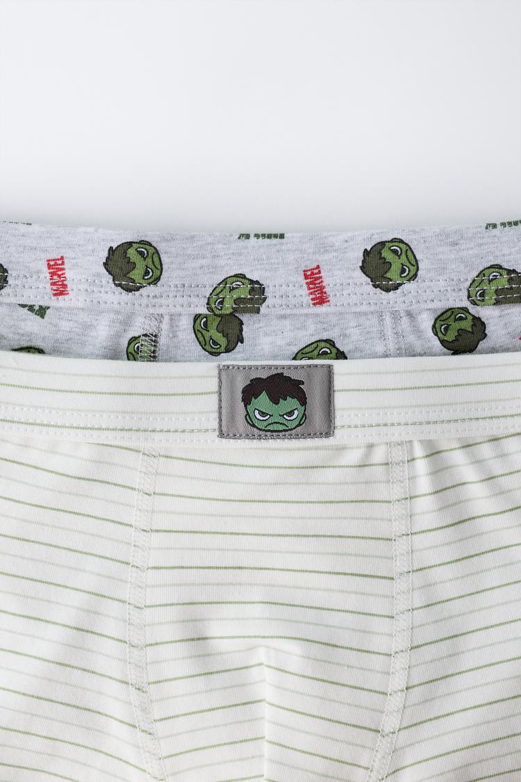 AGES 3-6 / TWO-PACK OF HULK © MARVEL BOXERS