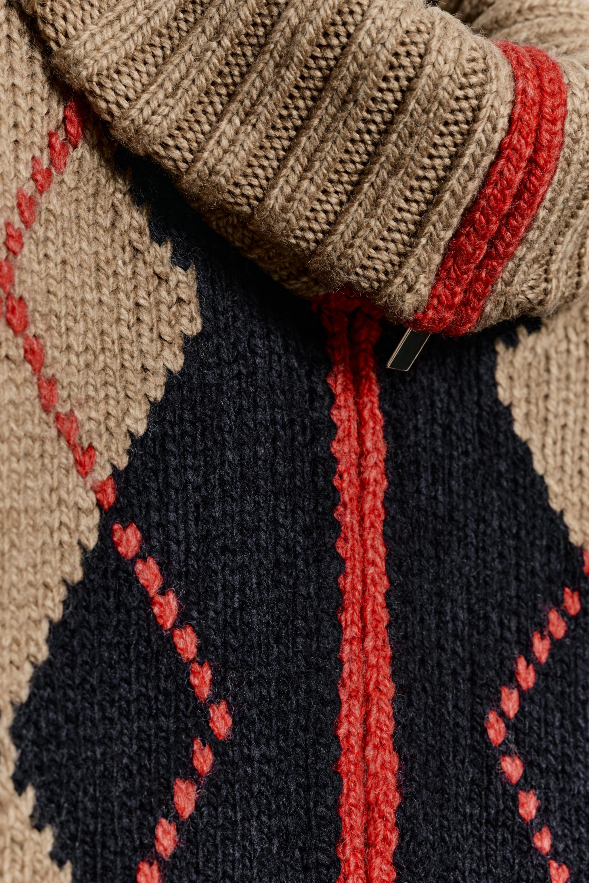 GILET EN MAILLE À LOSANGES
