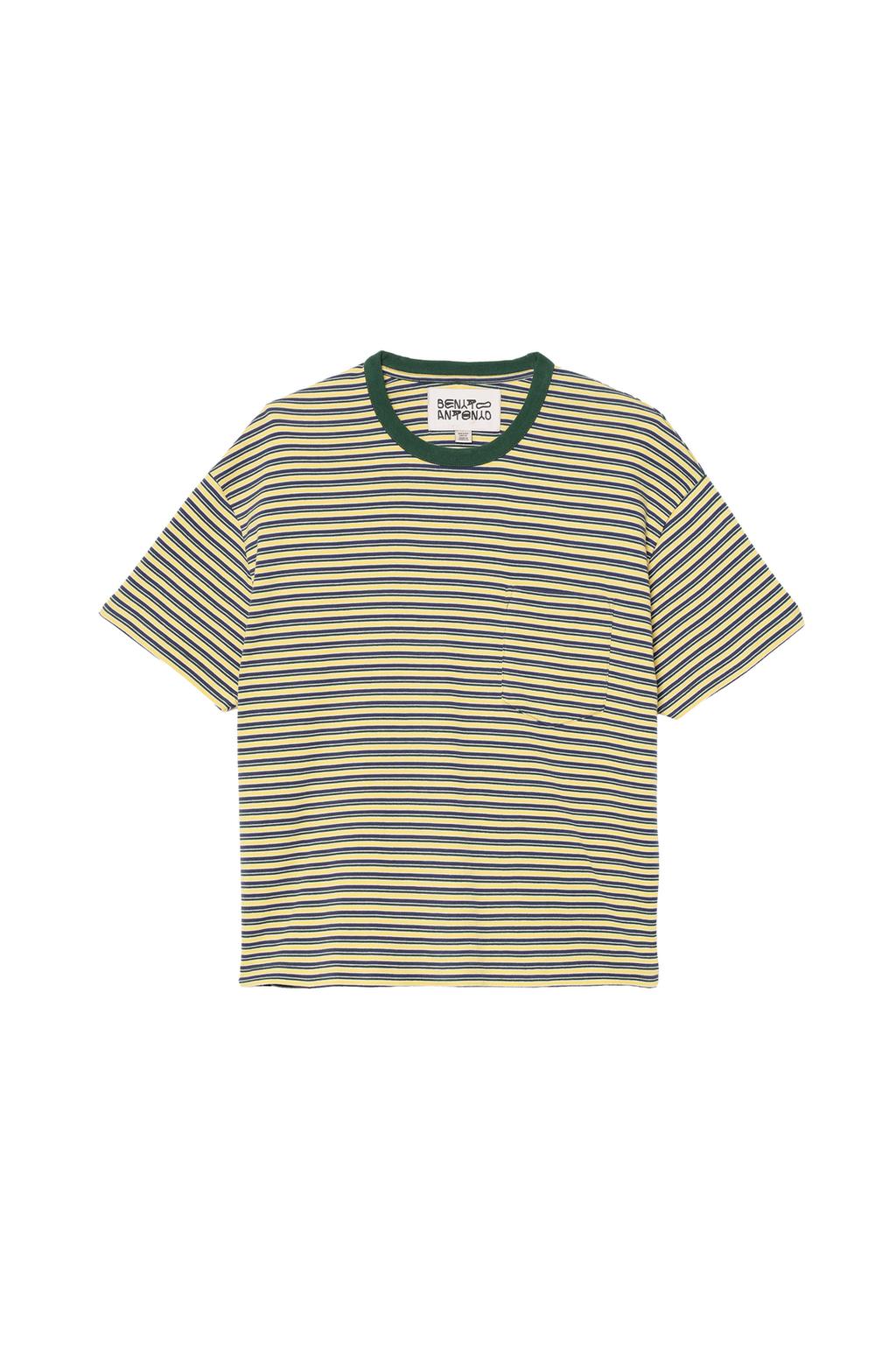 STRIPED CROPPED FIT T-SHIRT
