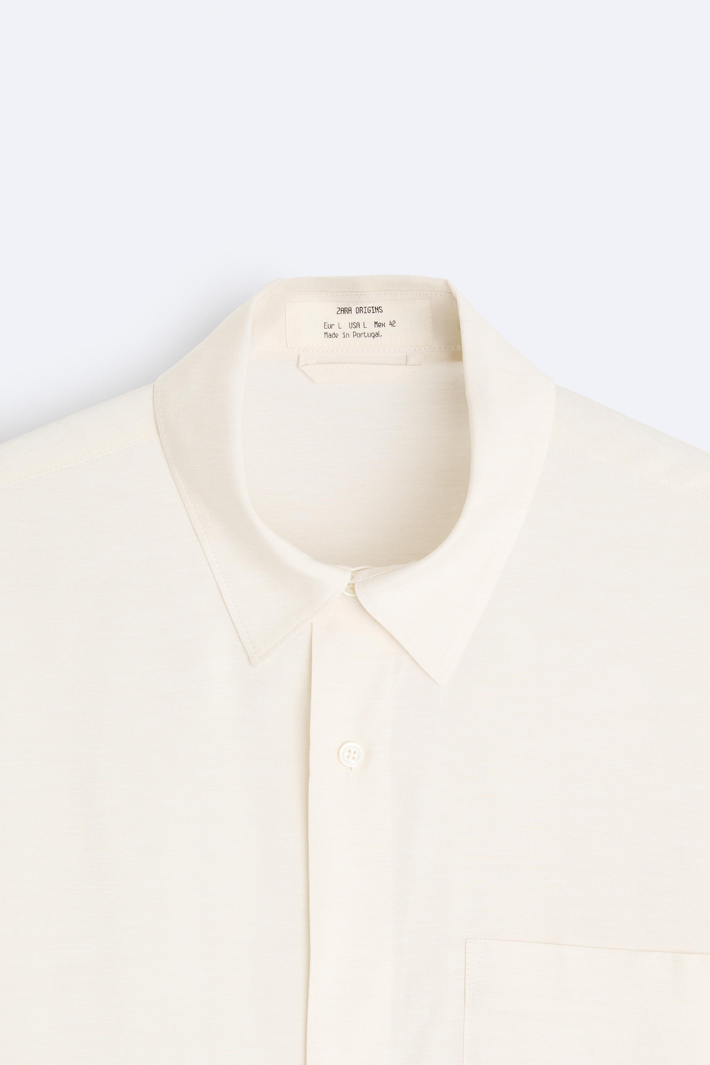 VISCOSE - SILK SHIRT - Ecru | ZARA United Kingdom