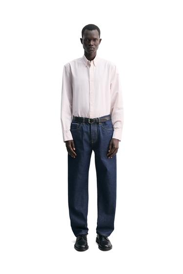 STRIPED OXFORD SHIRT - Pink by Zara