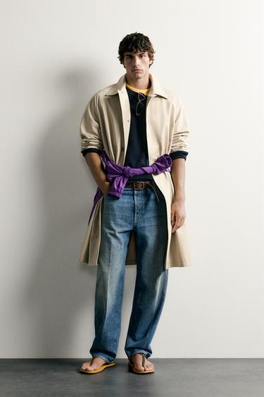 TRENCH LONG RELAXED FIT - Beige de Zara