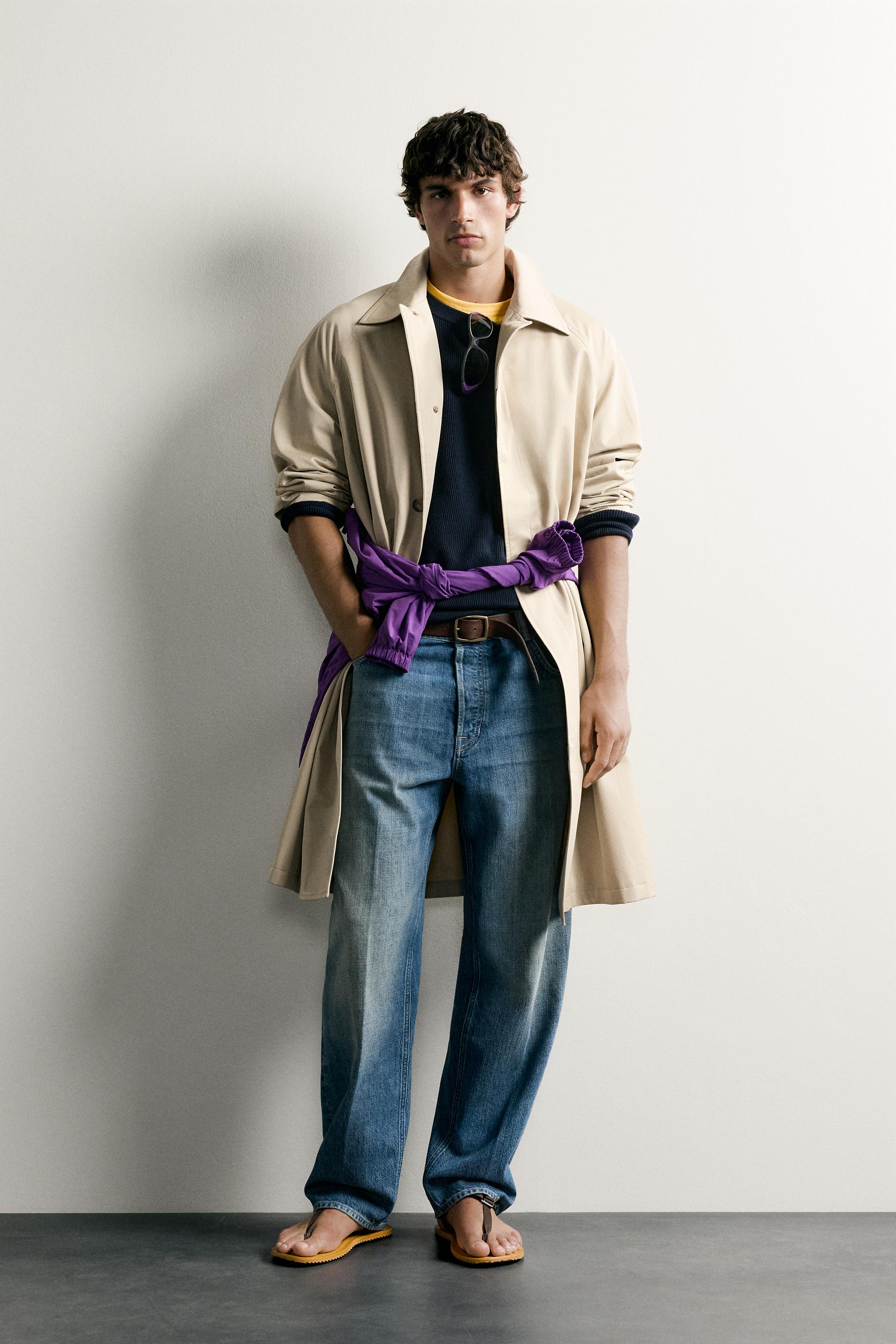 LONG RELAXED FIT TRENCH COAT