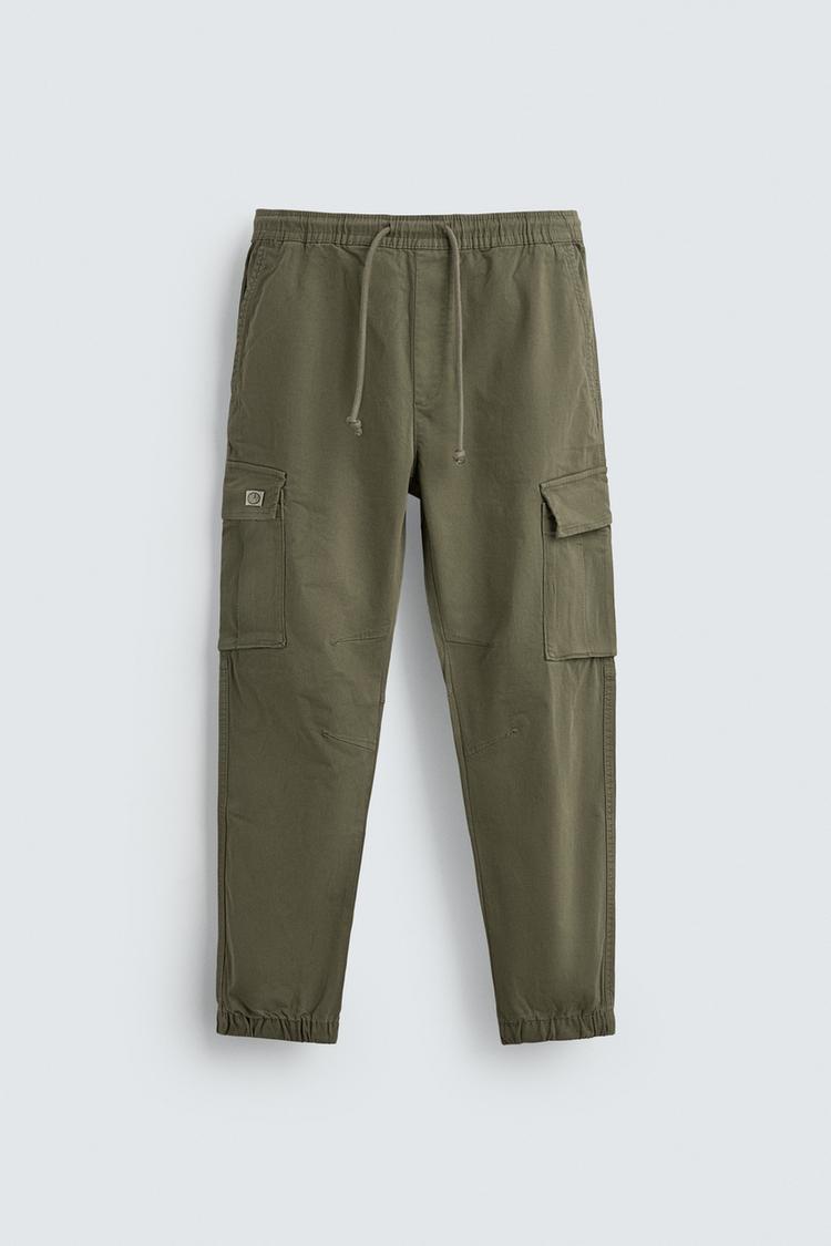 ZARA SLIM FIT CARGO TROUSERS