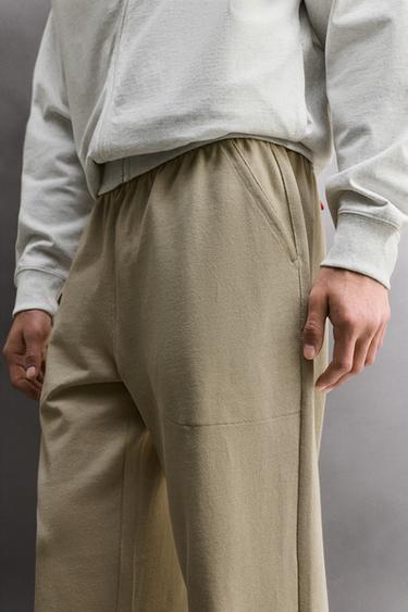 PANTALON DE JOGGING RELAXED FIT HEAVYWEIGHT - Sable de Zara - Image 5