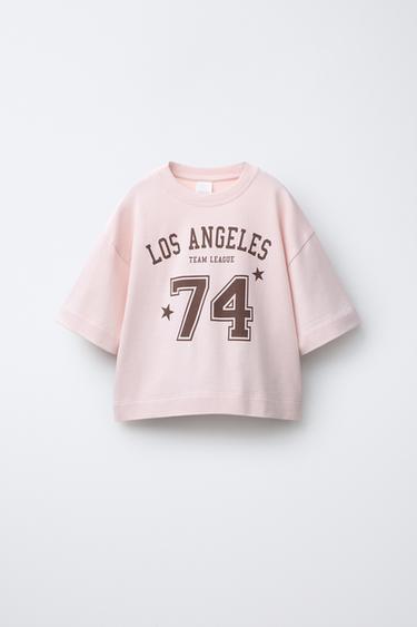 Zara PRINTED T-SHIRT - Pink