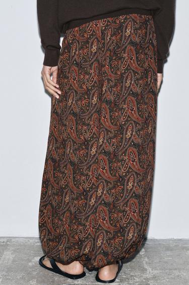 PANTALON BOUFFANT PAISLEY ZW COLLECTION - Multicolore de Zara - Image 2