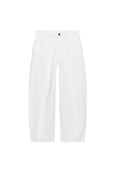 JEAN Z1975 BARREL LARGE TAILLE MOYENNE - Blanc de Zara