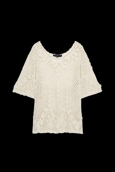 TOP PUNTO ESTRUCTURA CROCHET - Piedra de Zara