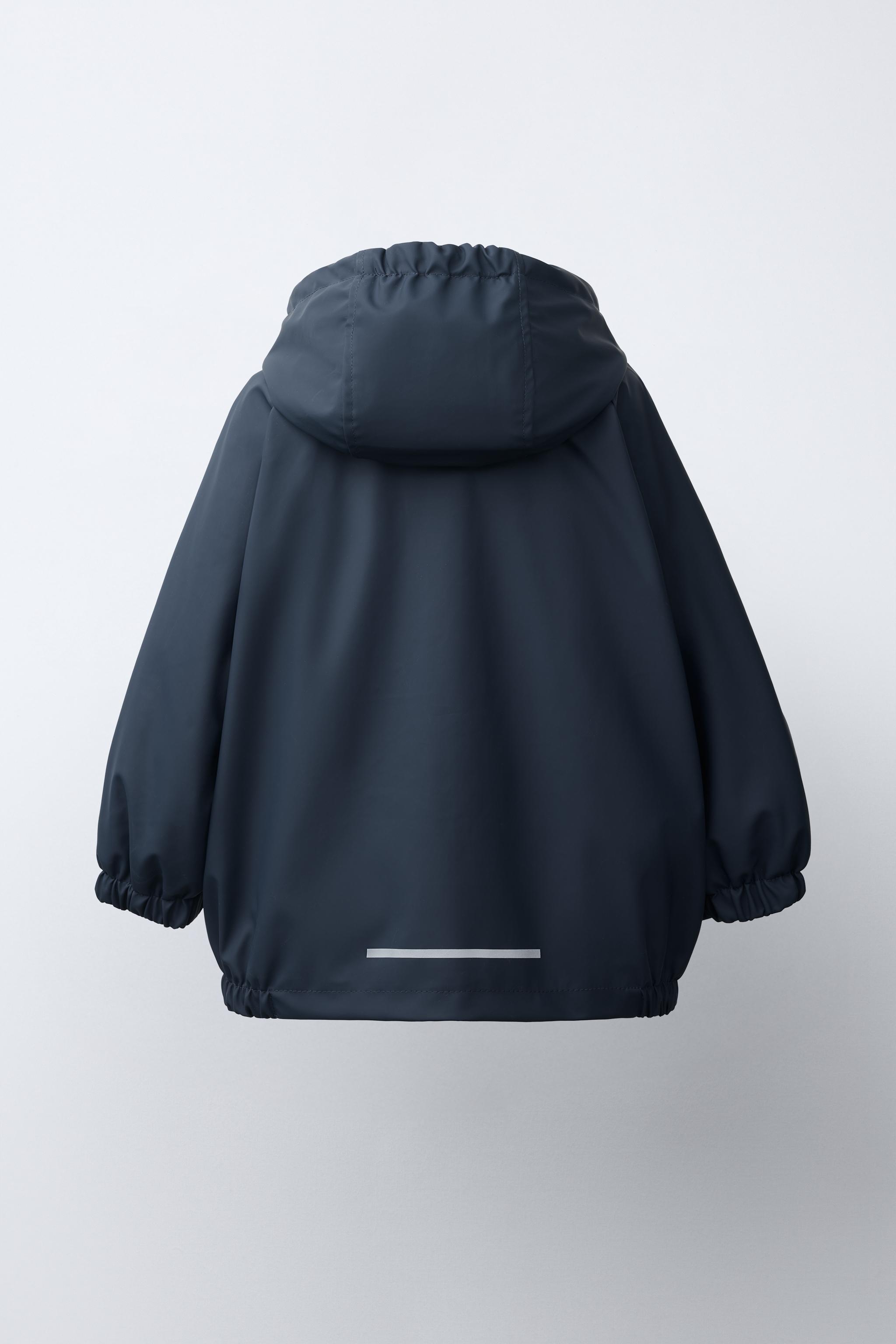 WATER-REPELLENT RUBBERISED RAINCOAT - Navy blue | ZARA Turkey
