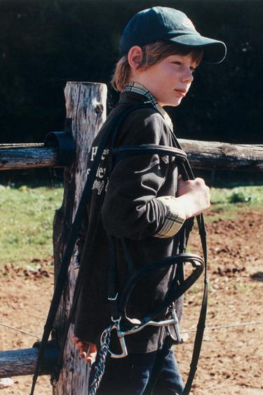 VELVET TEXT POLO SHIRT - Anthracite grey by Zara