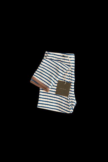ZARA TIMELESS - STRIPED TRIM PYJAMAS - Blue by Zara