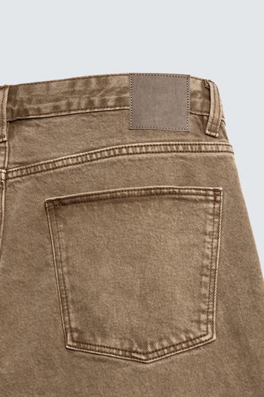 RELAXED FLARE FIT JEANS - Brown by Zara - Image 9