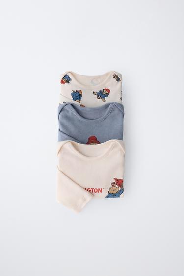3-PACK PADDINGTON™ BODYSUITS - Ecru by Zara