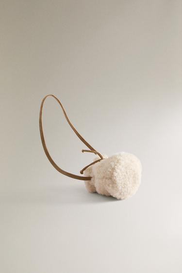 KIDS' FAUX SHEARLING BAG - Beige by Zara - Image 3