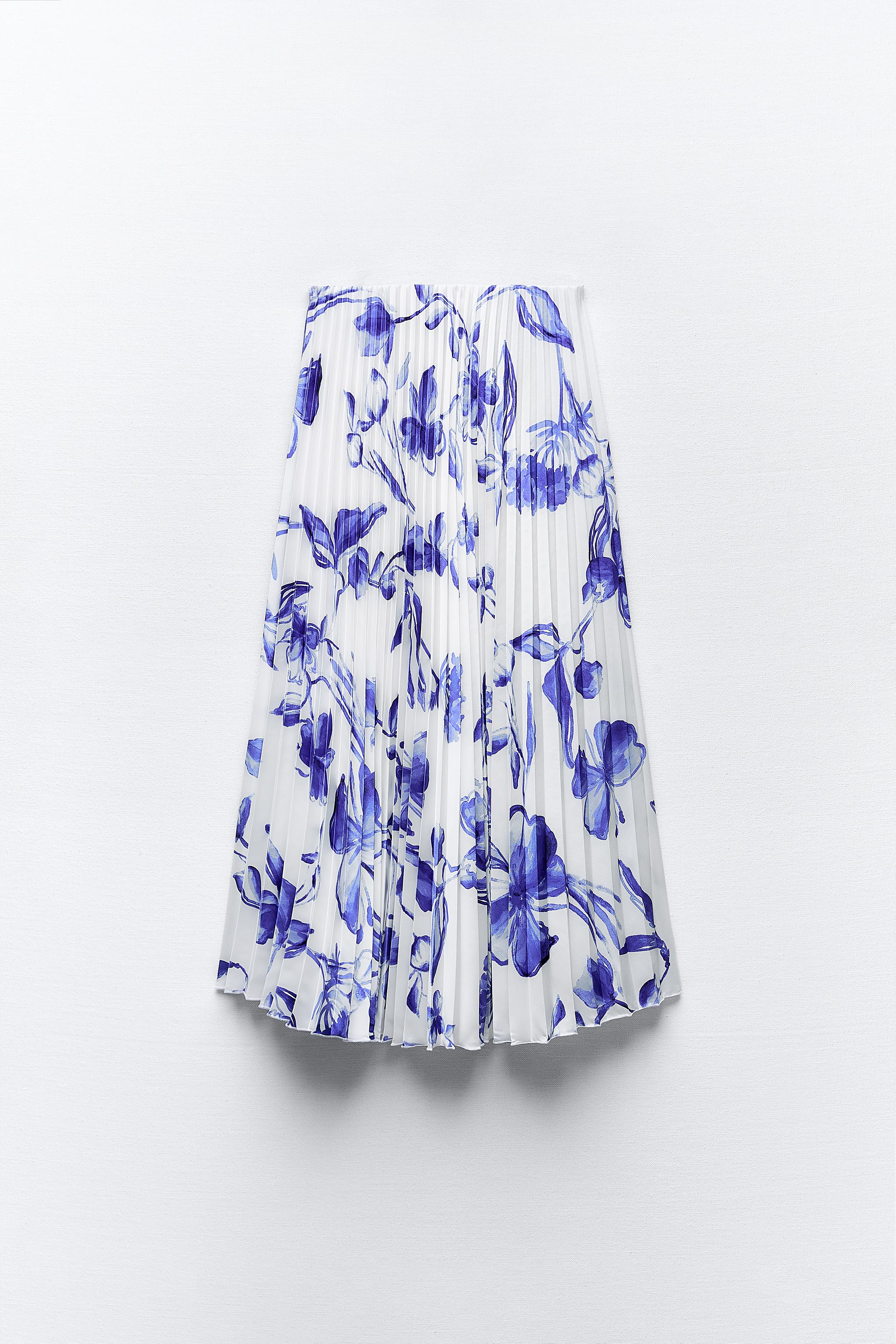 FLORAL PRINT SKIRT ZW COLLECTION - Multicolored