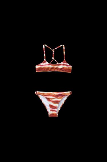 6-14 JAHRE/ BATIK-BIKINI - Ziegelrot von Zara - Bild 0