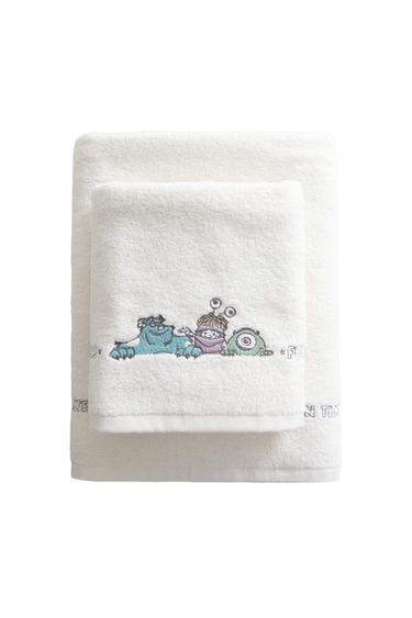 BØRNEHÅNDKLÆDE MED MONSTERS INC. ©DISNEY/PIXAR - knæk. hvid fra Zara