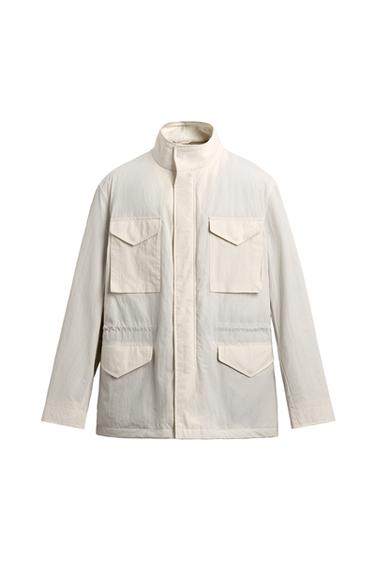 CAZADORA TÉCNICA ACOLCHADA BOLSILLOS - Beige claro de Zara