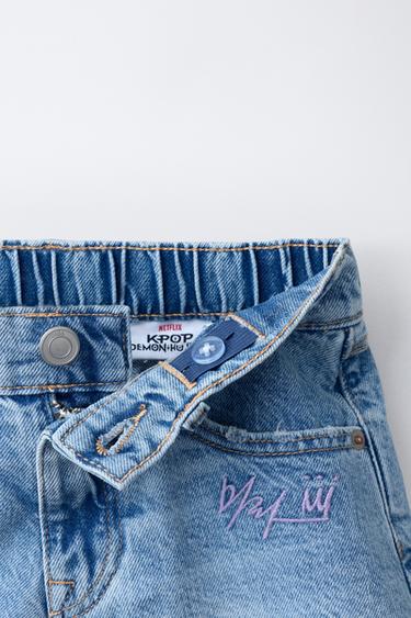 Zara KPOP DEMON HUNTERS™ NETFLIX © DENIM SHORTS - Blue