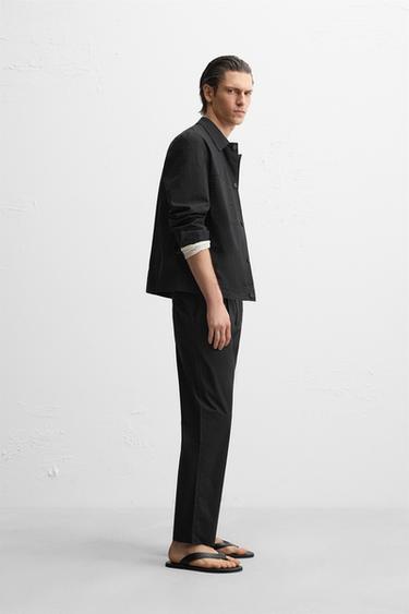 OVERSHIRT WITH POCKETS - Black by Zara - Image 3