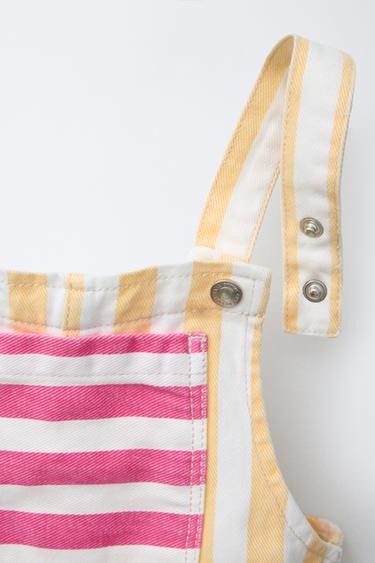 CASA LAWA © STRIPED TWILL DUNGAREES X ZARA KIDS - Ecru by Zara - Image 2