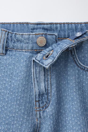 EMBROIDERED DENIM BERMUDA SHORTS - Blue by Zara - Image 2