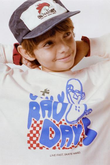 CAMISETA ESTAMPADA ETIQUETA - Crudo de Zara