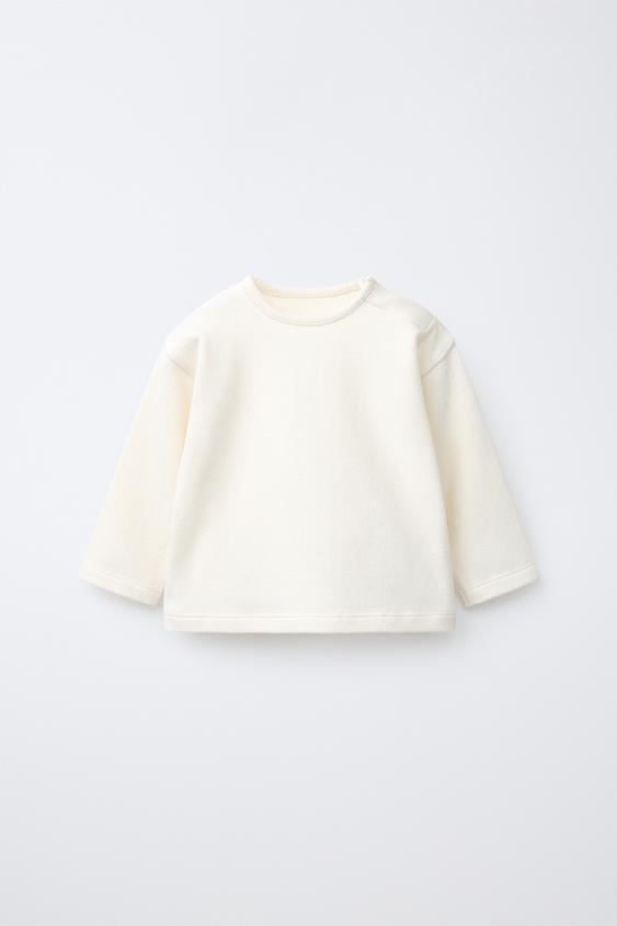 ЖҰМСАҚ БІР ТҮСТІ ЖЕЙДЕ - Экру Zara компаниясынан - Сурет 0