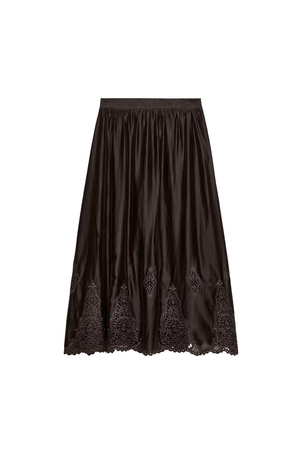 EMBROIDERED VOLUME MIDI SKIRT - image 3