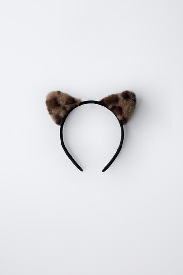 LEOPARD FANCY DRESS EARS HEADBAND - Brown by Zara - Image 1