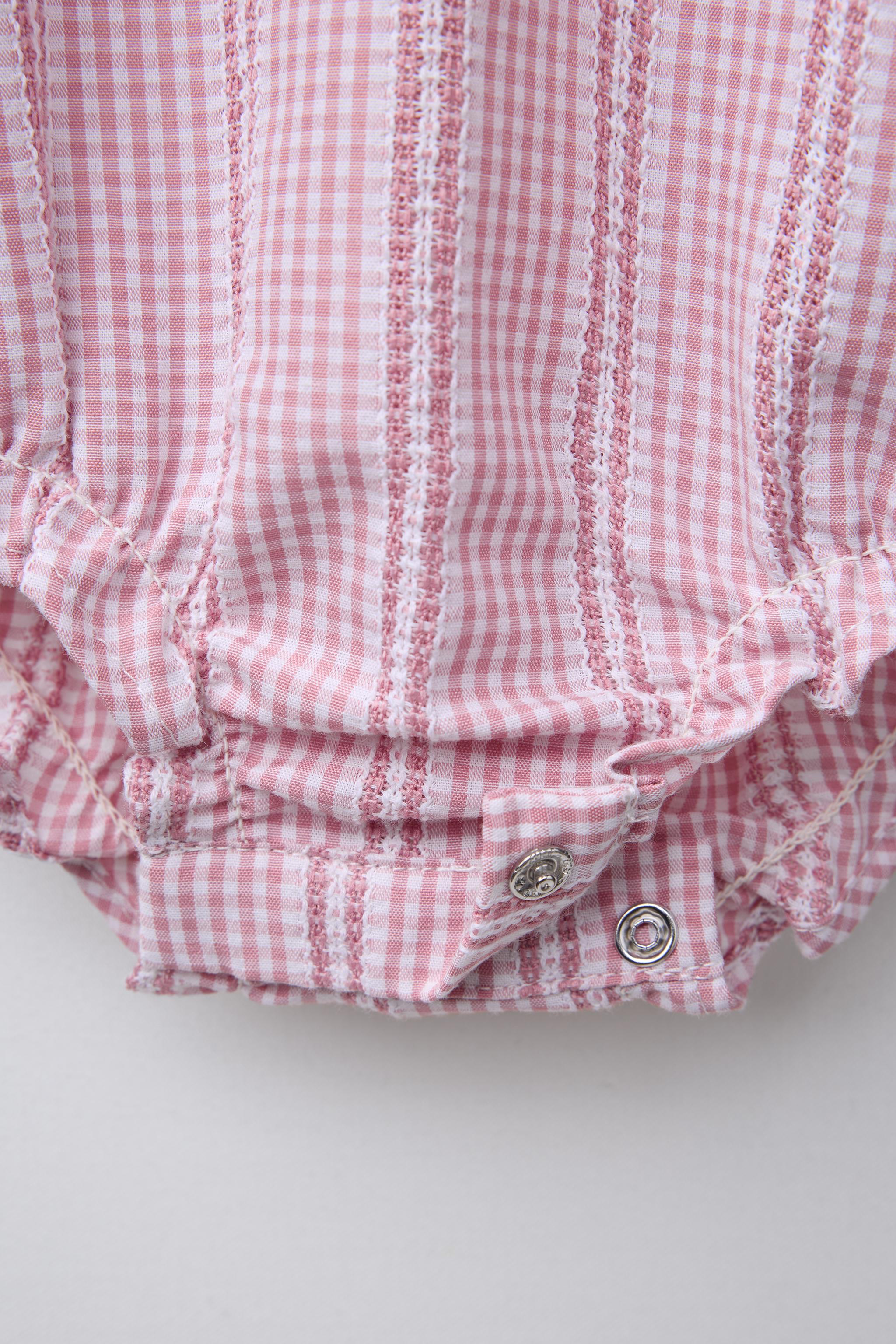 Zara BIB COLLAR GINGHAM SHIRT | Mall of America®
