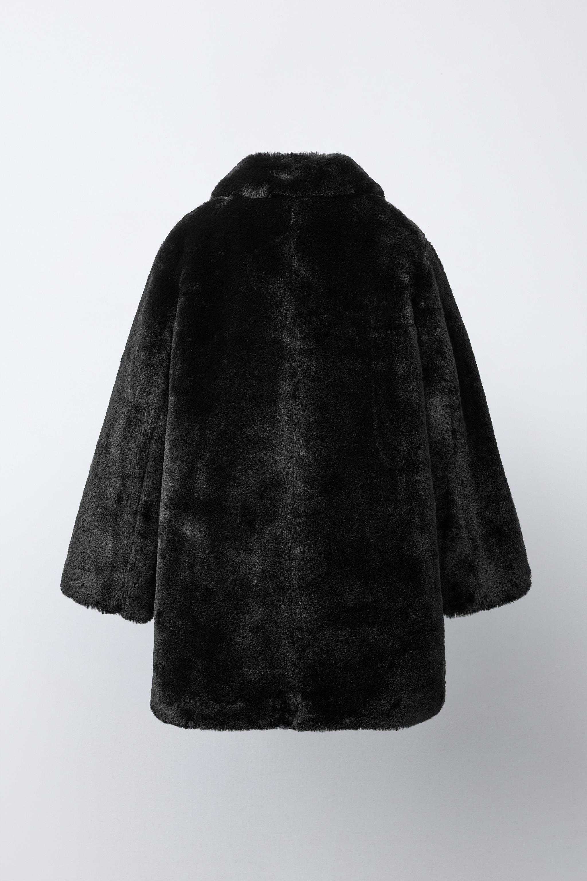 LONG FAUX FUR COAT