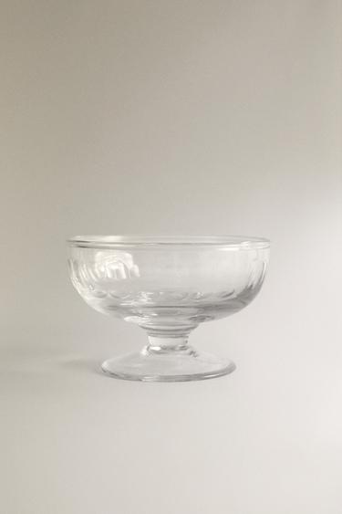 Zara CUT GLASS ICE CREAM CUP - Transparent - Image 0