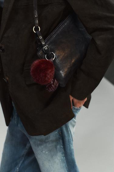 CHARM LÔNG HIỆU ỨNG THẮT NÚT - Đỏ Burdeaux từ Zara