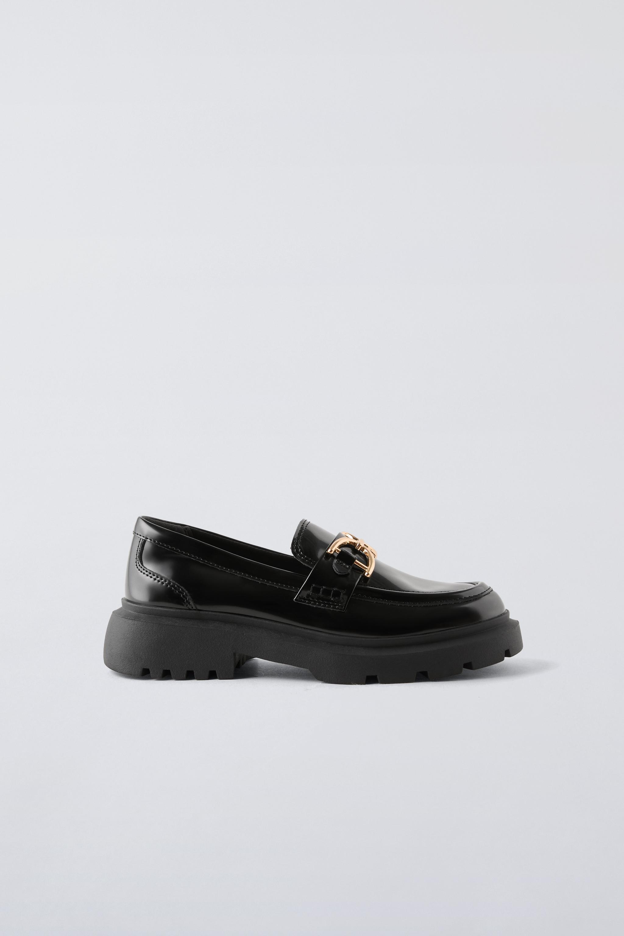 Mocassin noir femme zara on sale