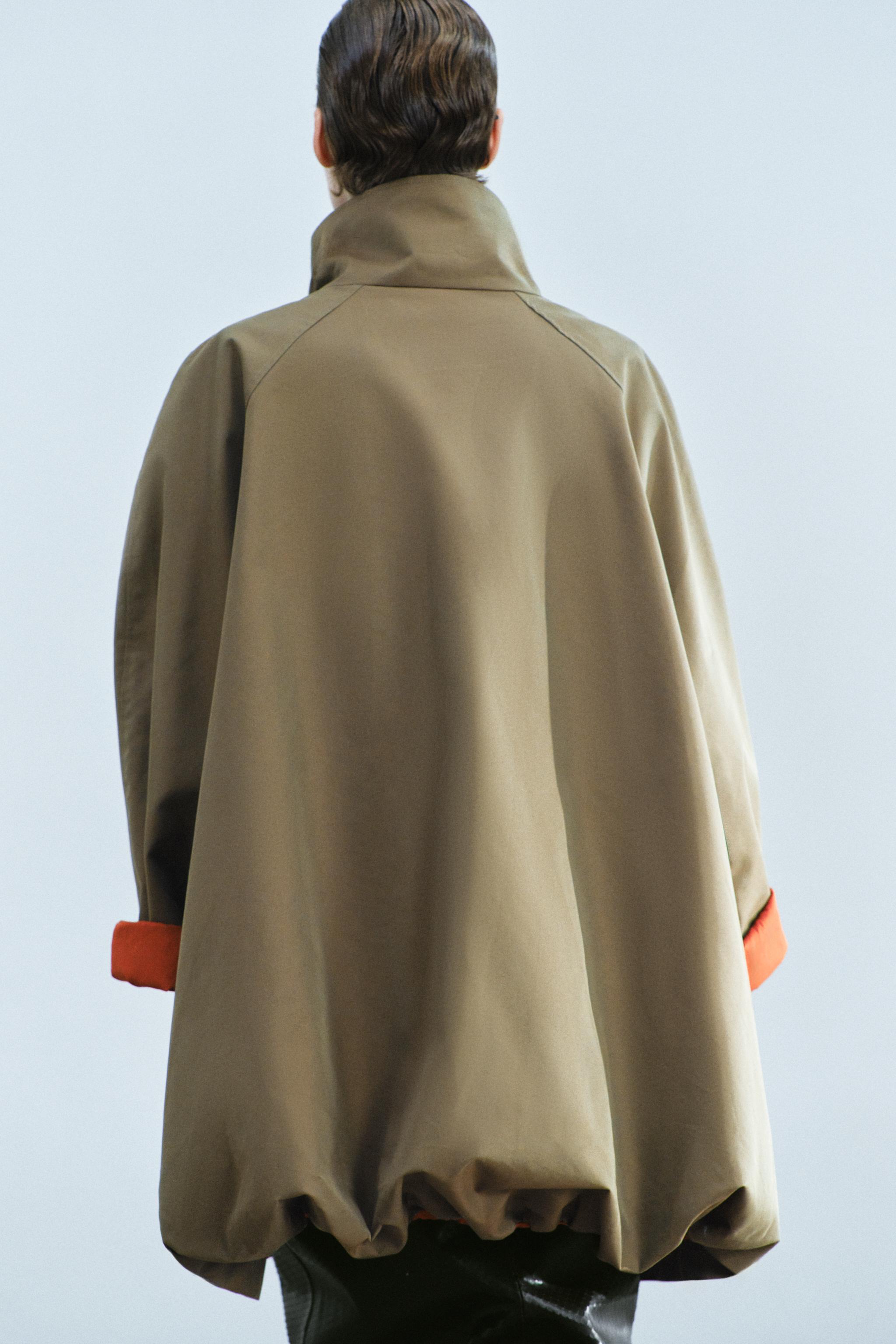 Zara ZW COLLECTION SU GEÇİRMEZ BALON CEKET görsel 3