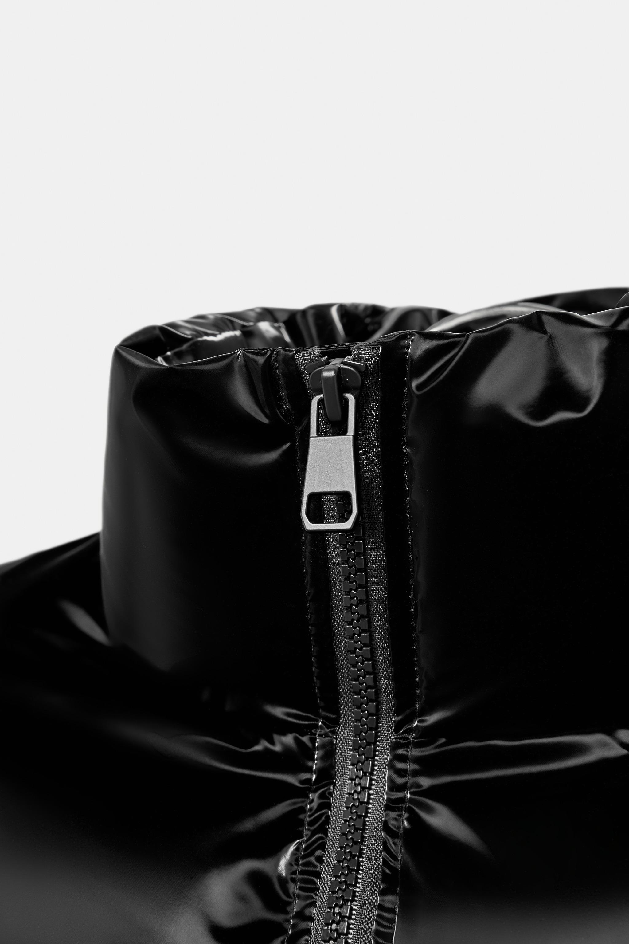 SHINY EFFECT WATER RESISTANT WINDPROOF ANORAK