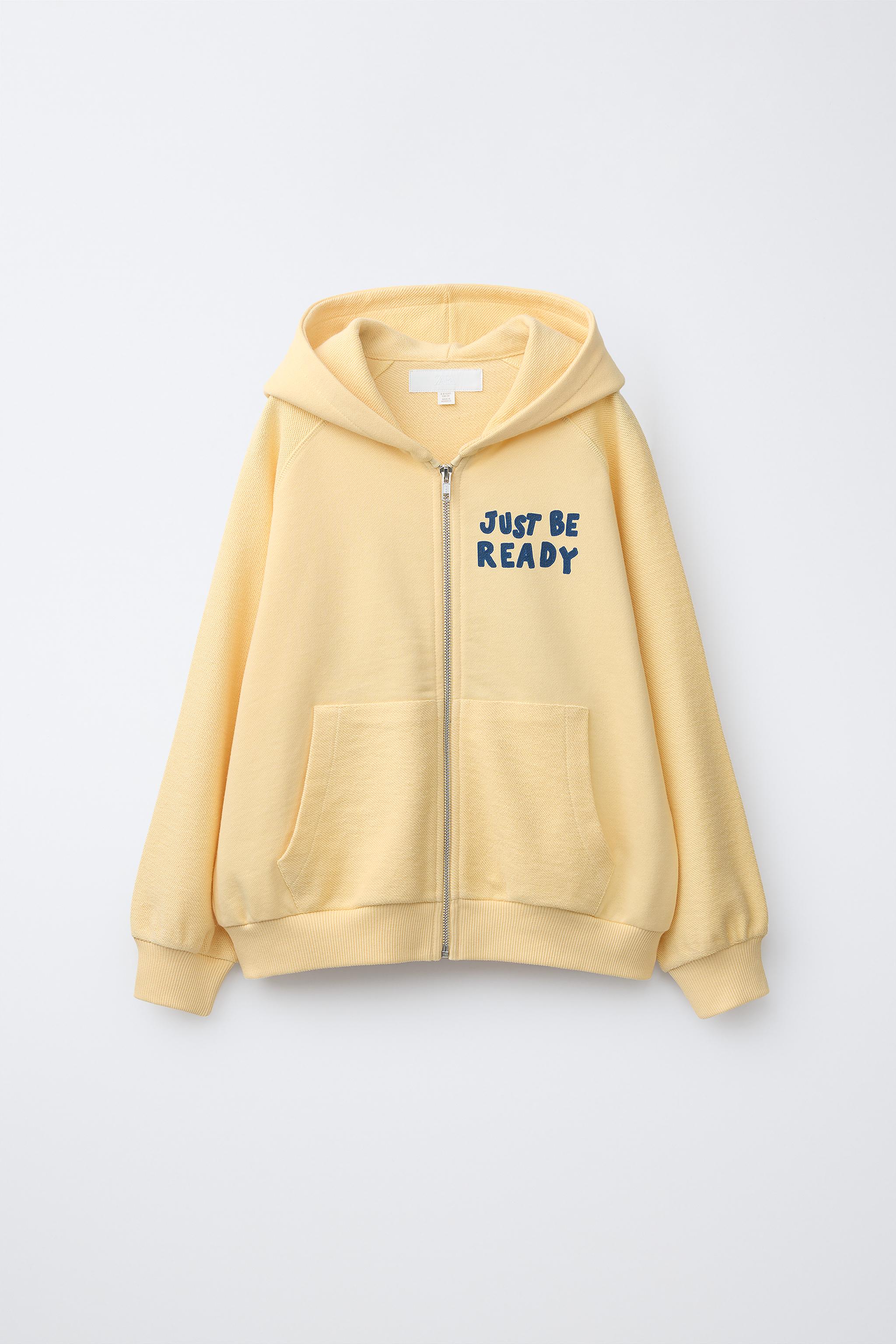 プリント柄フーディ - イエロー | ZARA Japan / 日本