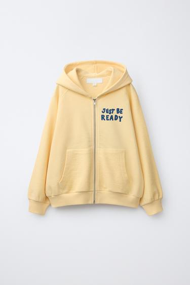 ХУДИ С ПРИНТОМ — ЖЕЛТЫЙ от Zara