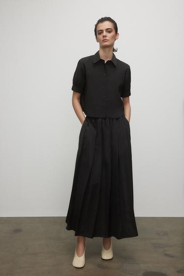CAMISA MANGA CORTA ZW COLLECTION - Negro de Zara