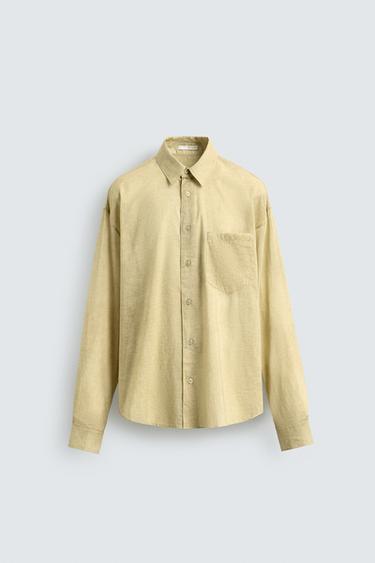 WASHED RELAXED FIT SHIRT - Butter by Zara - Image 0