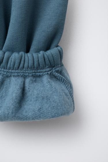 ENSEMBLE DE JOGGING AVEC SWEAT ET PANTALON JOGGER BASIQUE ÉTIQUETTE - Bleu profond de Zara - Image 5