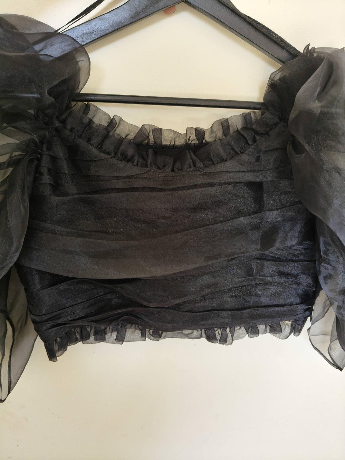 CROP TOP ABULLONADO DRAPEADO - Image 7
