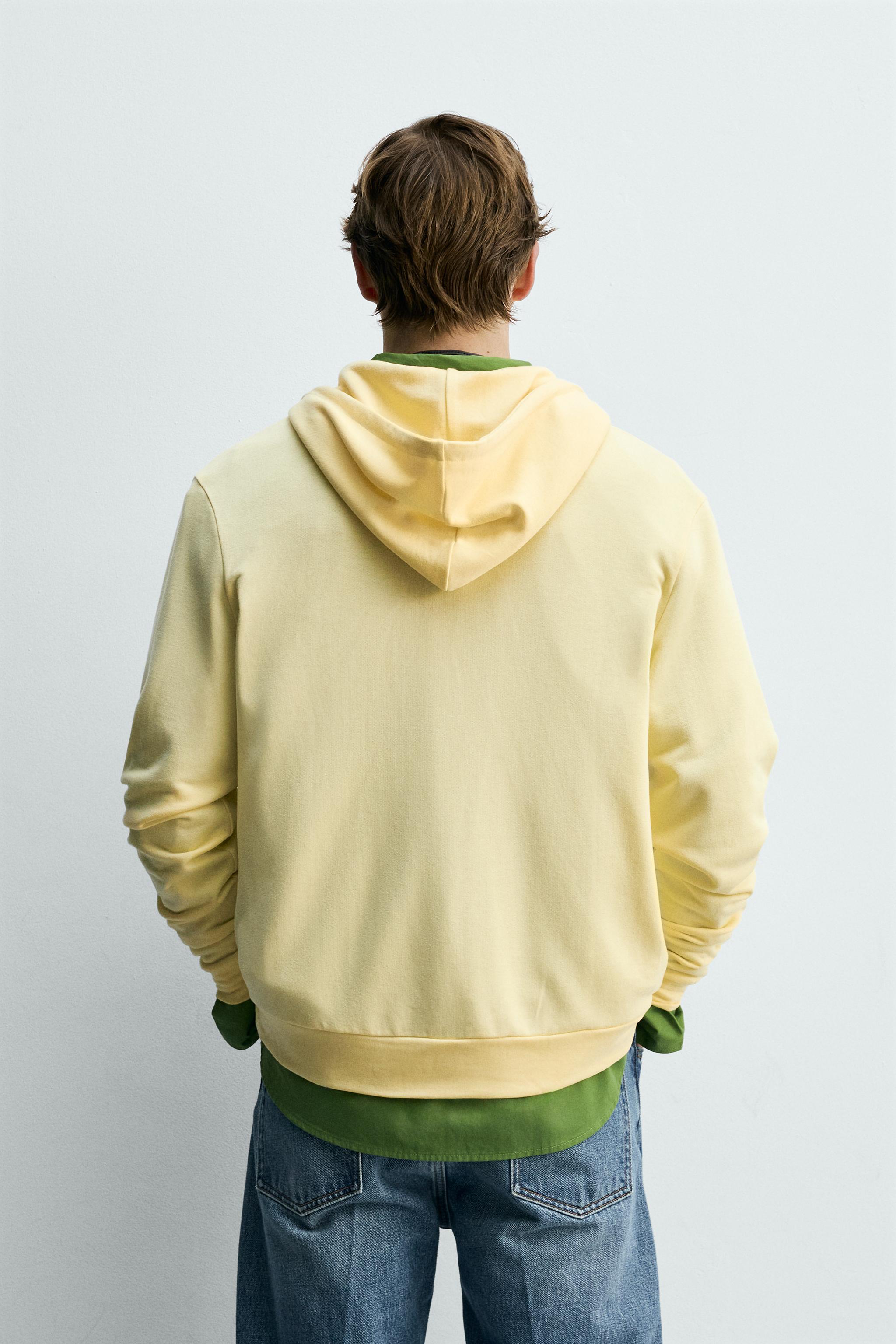 LYOCELL-COTTON ZIP-UP HOODIE